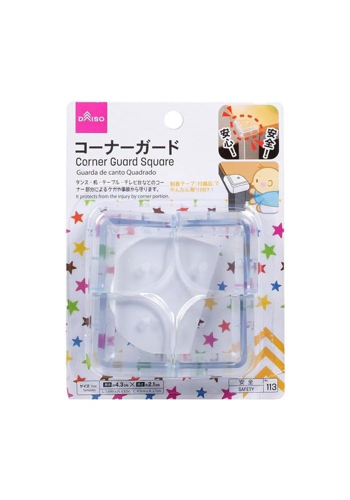Daiso Square Corner Guard - 4 Pcs